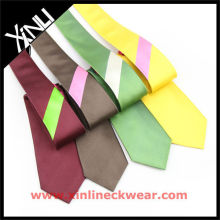 Panel Stripes Low Price Polyester Tie Corbatas Poliester